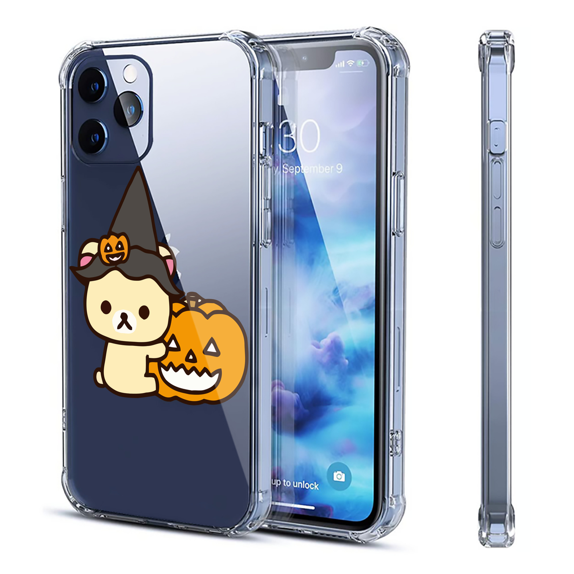 （画像用） リラックマ リラックマ キイロイトリ Rilakkuma Korilakkuma Kiiroitori 【iPhone 12シリーズ対応】透明スマホケース（クリアソフトケース）